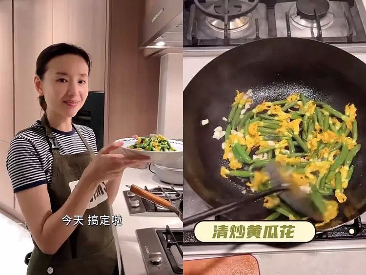 42岁董洁太贤惠，在豪宅给儿子做晚餐，母子俩吃三个菜真丰富（组图） - 5