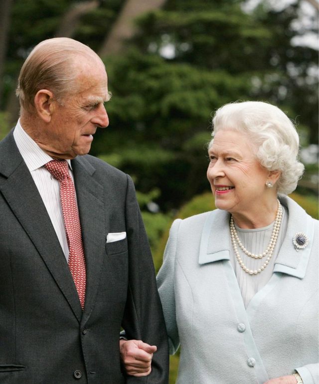 英国女王伊丽莎白二世与爱丁堡公爵2007年