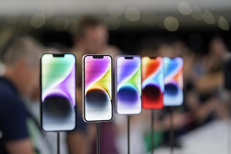 苹果公司7日发表iPhone 14系列新智能手机。（美联社）