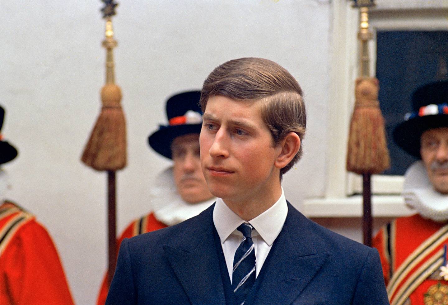 查理斯王子：圖為1968年3月在倫敦的王儲查理斯，當時他19歲（AP）