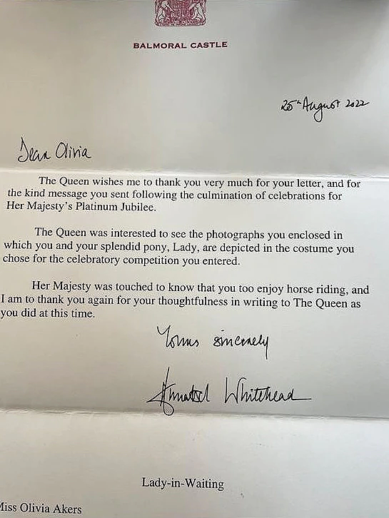 等待3个月，维州8岁女孩收到英女王“最后一封来信”...（组图） - 4