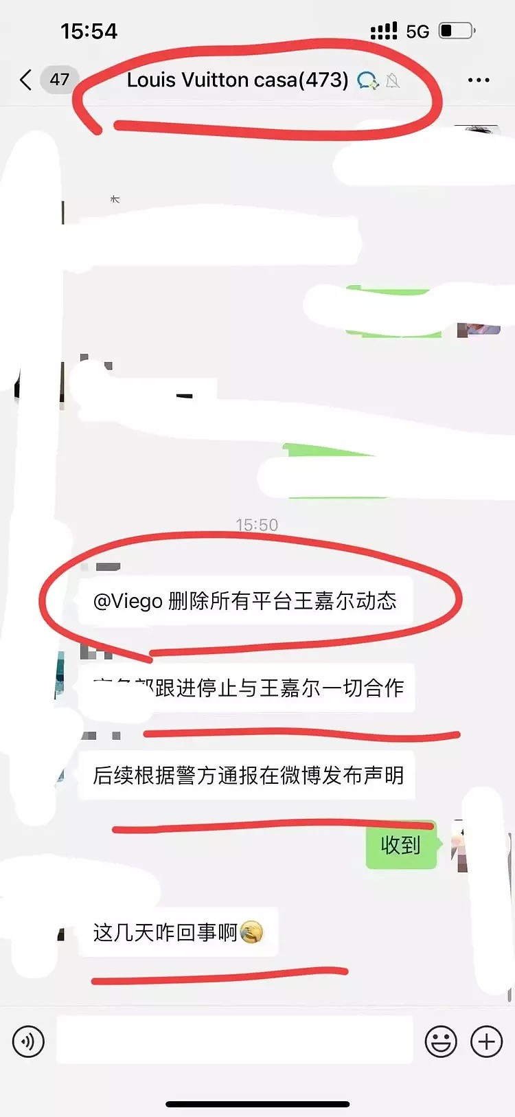 王嘉尔也塌房了？LV内部对话截图流出，删除与王嘉尔的合作动态（组图） - 2