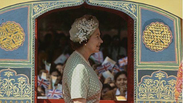 英国女王伊丽莎白二世在印度
