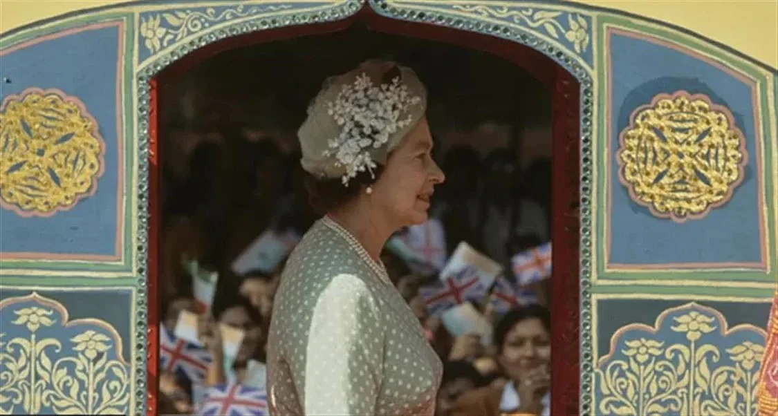 英女王到访印度（图片来源：BBC）