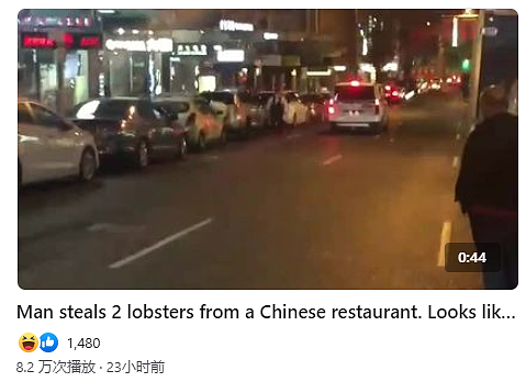 视频疯传！男子在悉尼唐人街中餐厅偷龙虾，店员沿街追赶，引路人围观（视频/组图） - 2