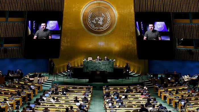 泽连斯基是唯一获准在第77届联合国大会一般性辩论中发表视频讲话的领导人