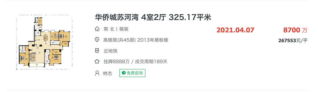 上海3000万豪宅业主急疯：挂牌量挂牌价节节攀升（组图） - 13