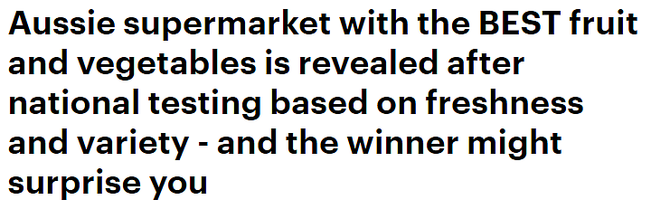 澳洲超市“果蔬满意度”排名揭晓！Aldi再夺第一，产品新鲜又便宜（组图） - 1
