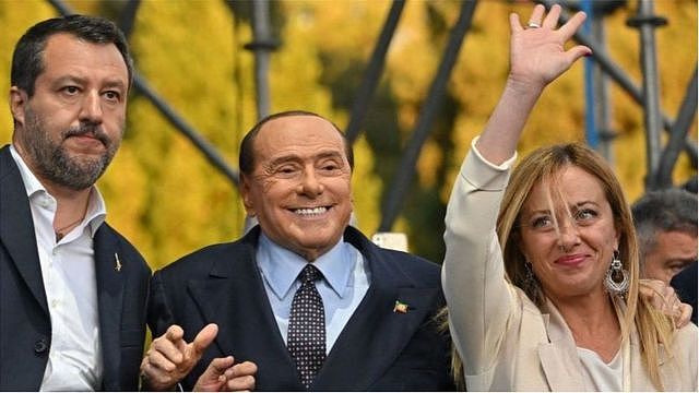 三位意大利右翼领导人。