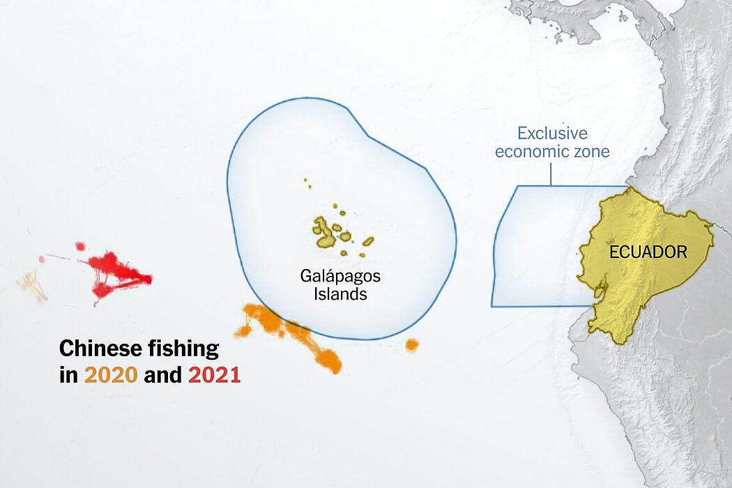 从山东到加拉帕戈斯群岛，中国的全球捕鱼行动引发抗议（组图） - 1