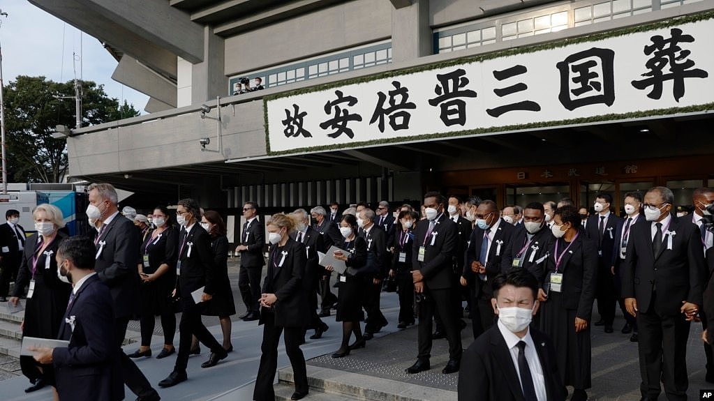 日本前首相安倍晋三的国葬仪式9月27日在东京举行。