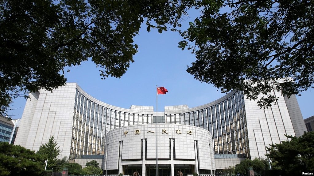 路透社资料照片：北京的中国人民银行总部大楼外景。（2018年9月28日）