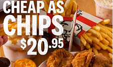 KFC薯条炸鸡大餐来了！8块原味鸡+2份大薯+鸡块，仅需$23（图）