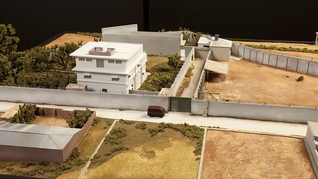 巴基斯坦阿伯塔巴德（Abbottabad）的院落模型，本拉登生前曾在那里居住