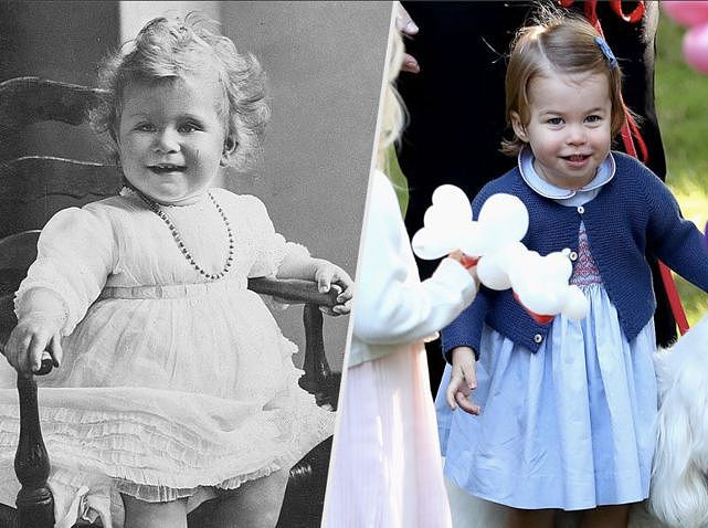 罕见照片显示，夏洛特公主与伊丽莎白王太后童年太像，特别是笑容（组图） - 6