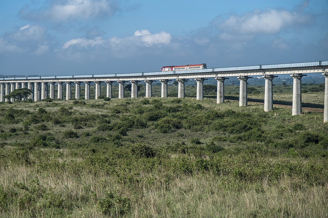 奈洛比国家公园内的标准轨距铁路线由中国设计、资助和建造。