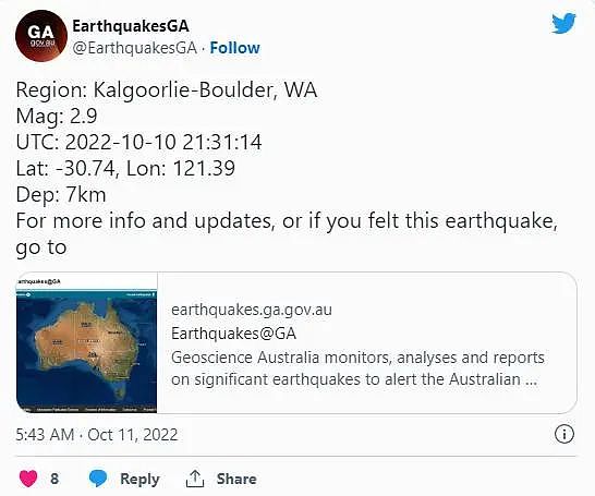 西澳金矿小镇突发2.9级地震，居民见怪不怪，以为又是一次矿爆 - 4