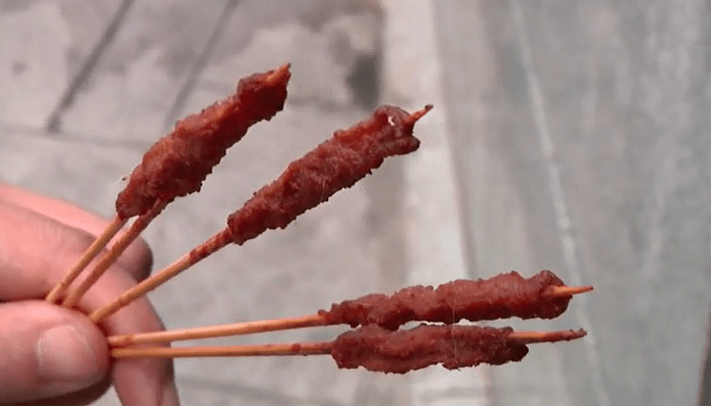 中国男子点牛肉风味小串发现是鸭肉，店家：牛肉和牛肉风味是两种概念（组图） - 2