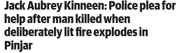 珀斯丛林突发大火引爆，驾车男子遭殃被炸身亡，警方：有人故意纵火（组图） - 1