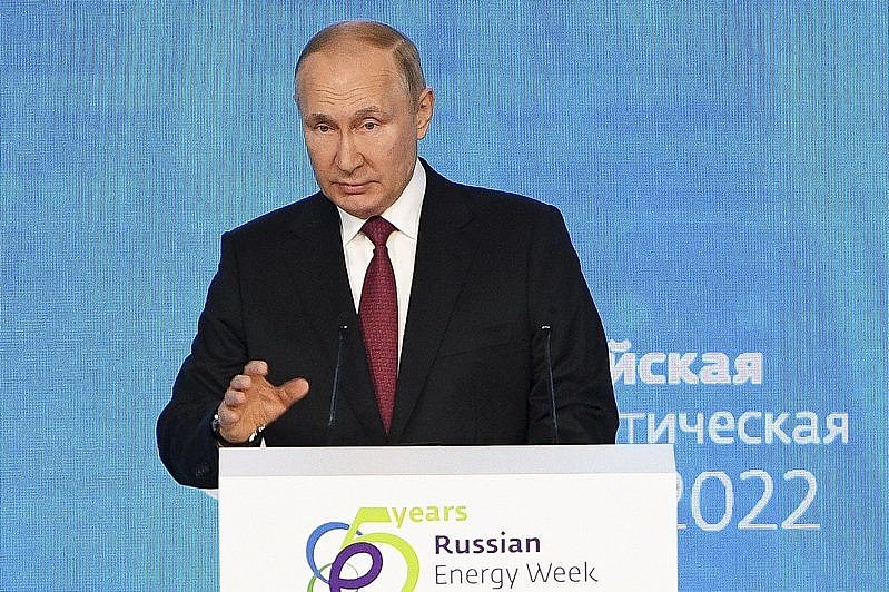 俄罗斯总统普亭，摄于12日。 美联社