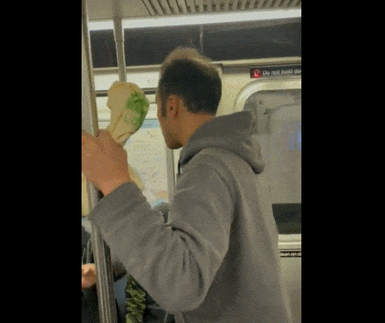 纽约地铁一男子要亚裔夫妇摘口罩：新冠不存在（组图） - 3