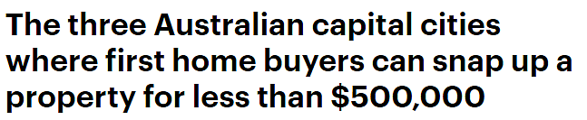 买房预算有限？在澳洲这三大首府城市找找，房价低于$50万，适合首次置业者（组图） - 1