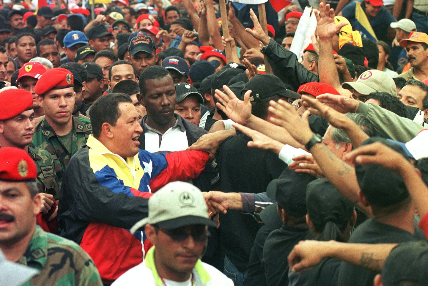 委内瑞拉的查维兹不时将强化法治社会挂在咀边，实质却在背后强化对法院的控制。 (Getty)