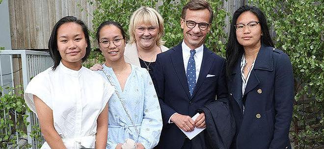 瑞典新首相收养三名中国女童 在欧美首脑中极为罕见（组图） - 1