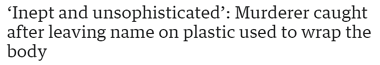 珀斯男子杀人后用写有自己姓名的塑料袋抛尸，法官：他实在是太无能了（组图） - 1