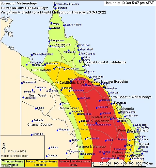 澳洲东海岸将再次遭遇暴雨！降雨带从昆州绵延至塔州，多地恐暴发洪水、冰雹（组图） - 3