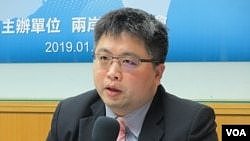 台湾国际法学会副秘书长林廷辉 （美国之音张永泰拍摄）