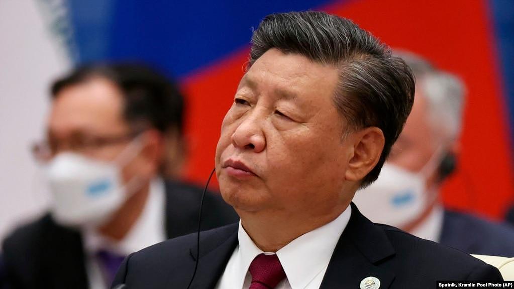 中国领导人习近平在乌兹别克斯坦撒马尔罕出席上海合作组织首脑会议。（2022年9月16日）