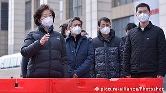 新冠疫情在武汉爆发后，孙春兰曾于2020年3月赴武汉指导防疫工作（图）