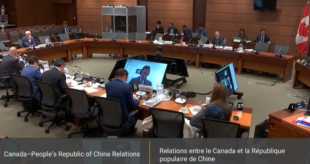 加拿大国会加中关系委员会听证会上讨论中国对加拿大的威胁  (视频会议截图)
