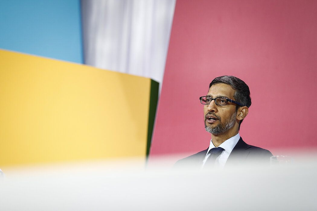谷歌母公司Alphabet的首席执行官桑达尔·皮查伊。该公司利润下降了27%。