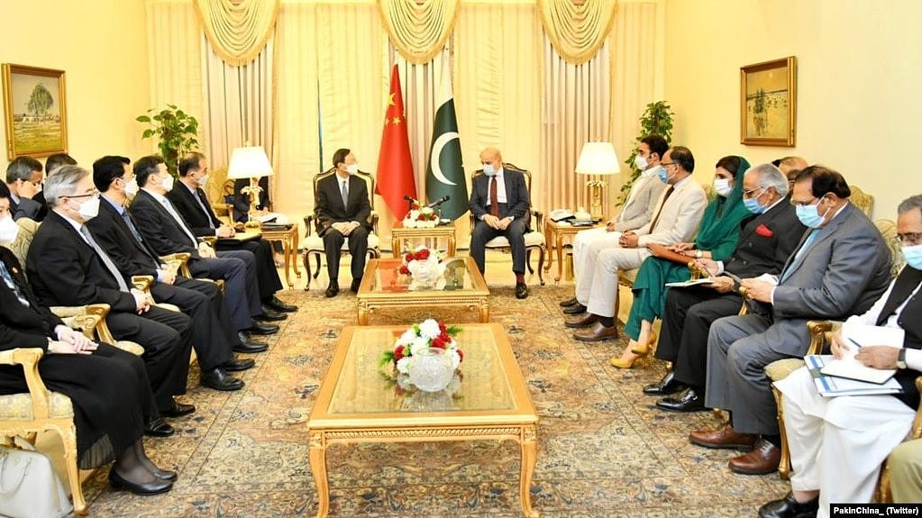巴基斯坦总理沙赫巴兹·谢里夫会见中国国务委员杨洁篪（2022年6月30日）