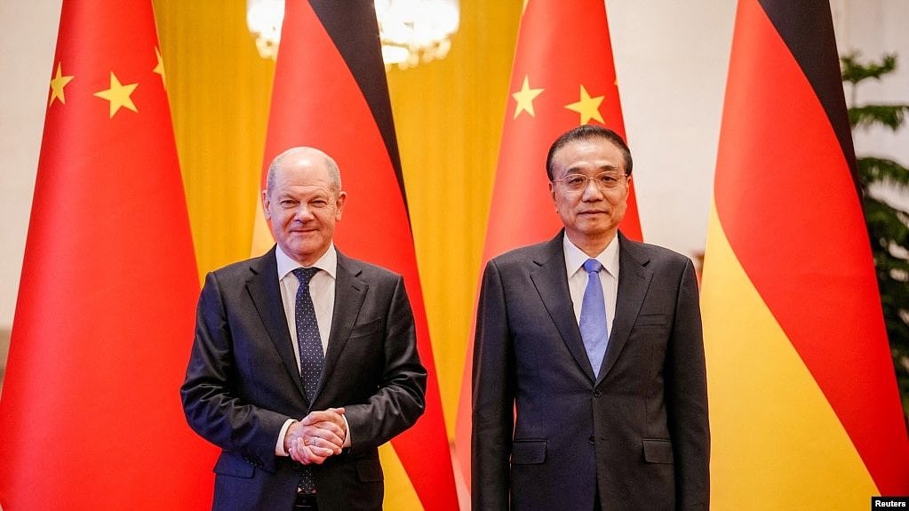 德国总理奥拉夫·朔尔茨（Olaf Scholz）11月4日在北京与中国总理李克强会晤。