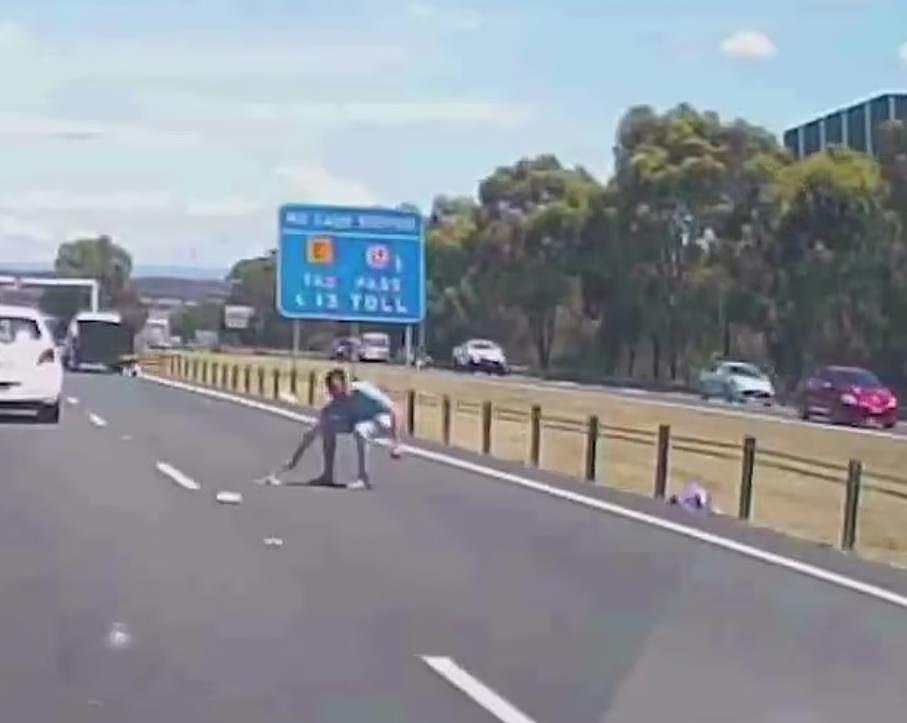 男子闯进悉尼M4高速，竟只为捡只鞋！网友看了直呼疯狂（视频/组图） - 2