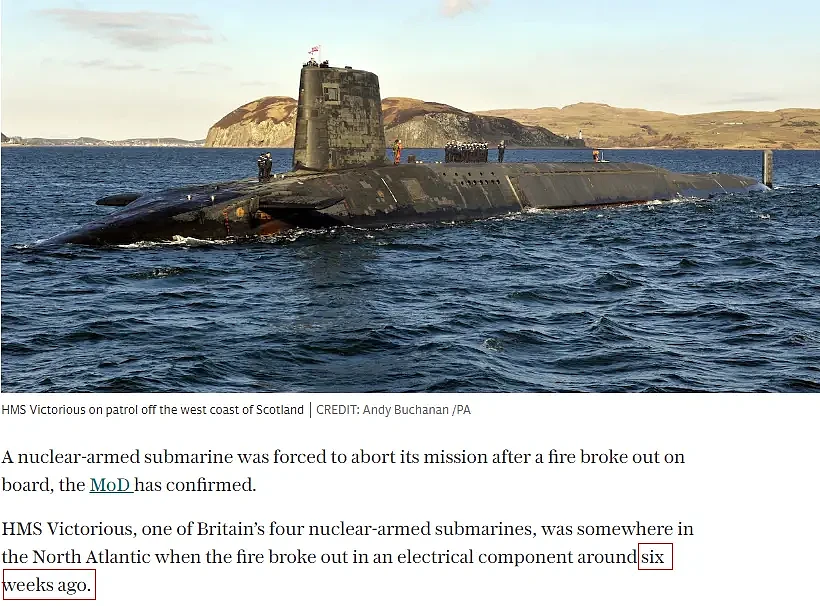 苏纳克突然小跑离开会场 因英国核潜艇被俄击沉？