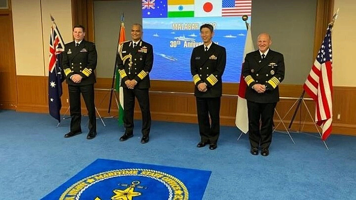澳印日美四国海军参谋长资料图片