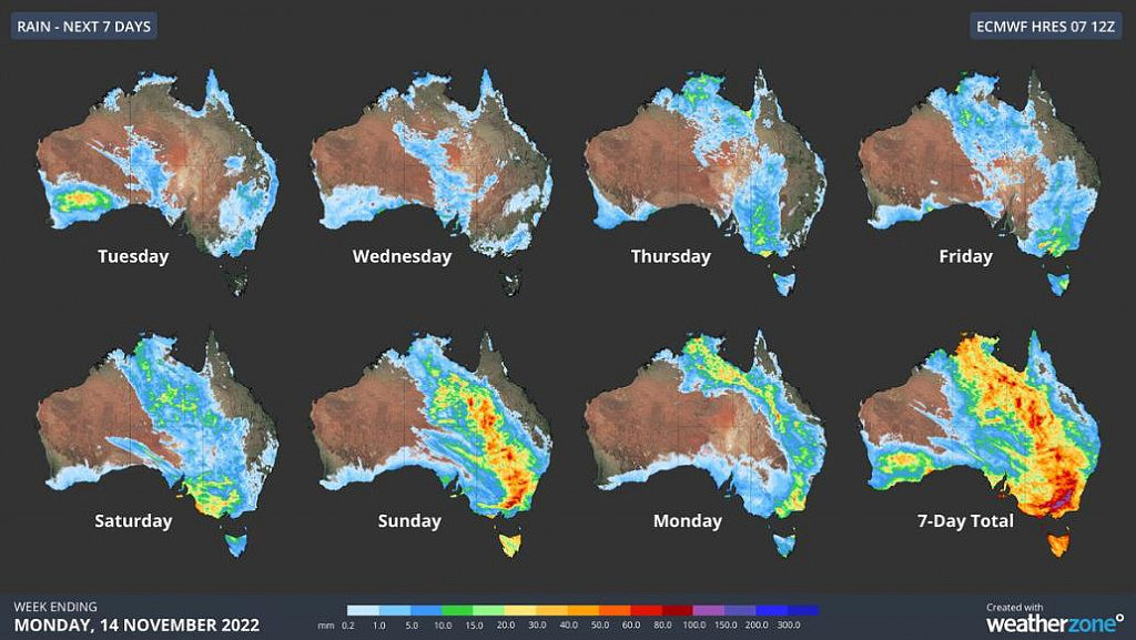 雨带绵延2000公里，澳多个州将迎雷暴！部分地区恐现洪水（组图） - 3