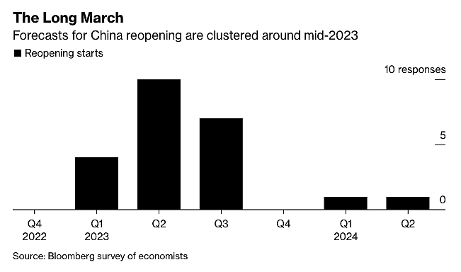 经济学家预计中国最早要到明年4月才会重新开放，经济活动恢复常态的速度将相当缓慢（图） - 1