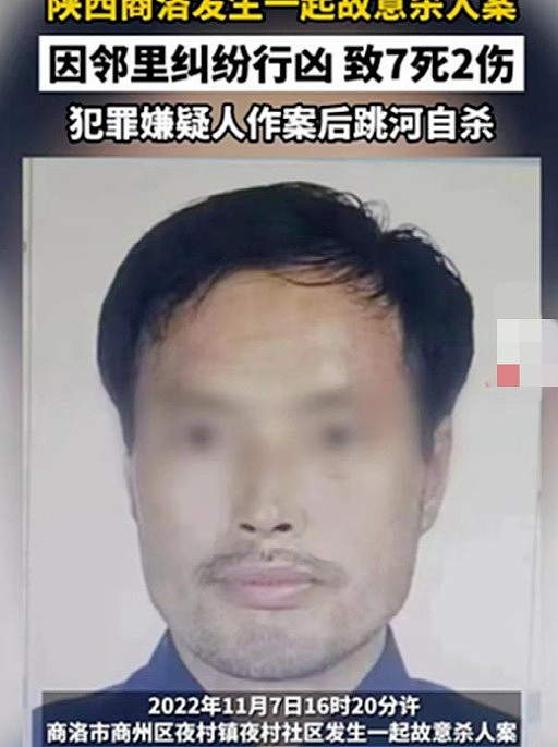 陕西发生骇人血案！男子持斧行凶致7死2伤，作案后跳河自尽，案件起因竟是一颗树（视频/组图） - 2