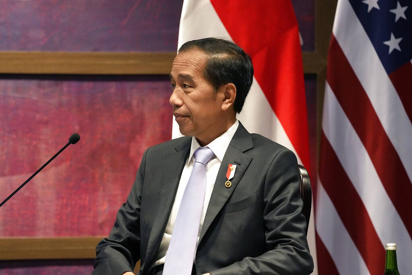 作为东道主的印尼总统佐科维多多。 （AP）