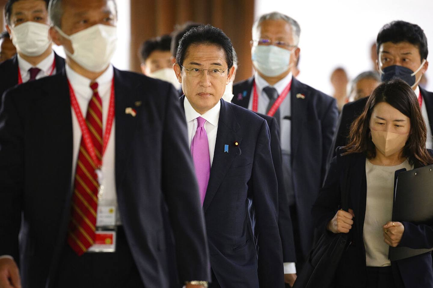 圖為11月16日，日本首相岸田文雄出席二十國集團G20會議。（AP）