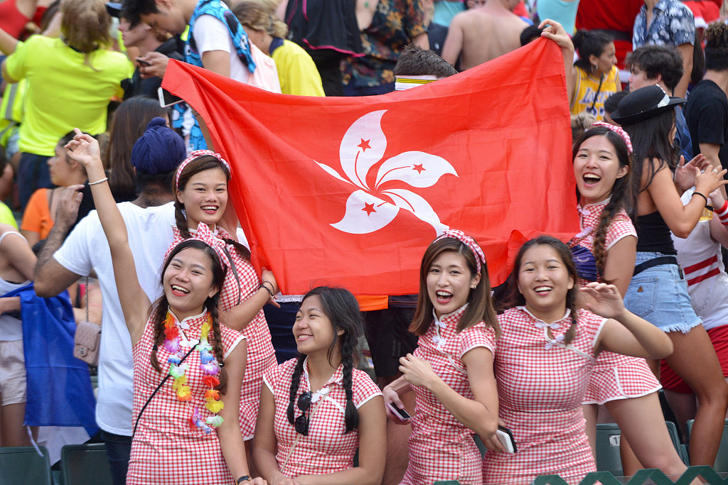 香港区旗为香港象征。 资料图片