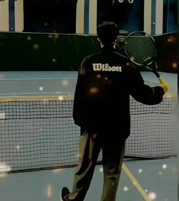 杜海涛晒打网球照片，背影被认成王鹤棣帅到认不出，胖子都是潜力股（组图） - 2