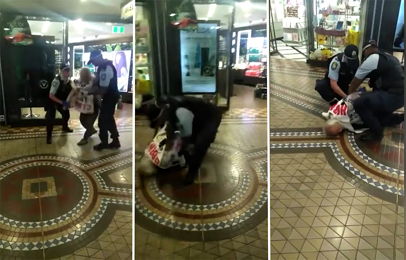 悉尼华裔老人在QVB被暴力拘捕，头朝下绊倒铐住！颧骨受伤流血送医，网友批警方“下手重”（视频/组图） - 3