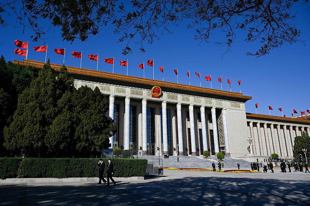 北京人民大会堂。习近平可能会在这里主持江泽民的追悼会，但预计不会允许国际来宾参加。