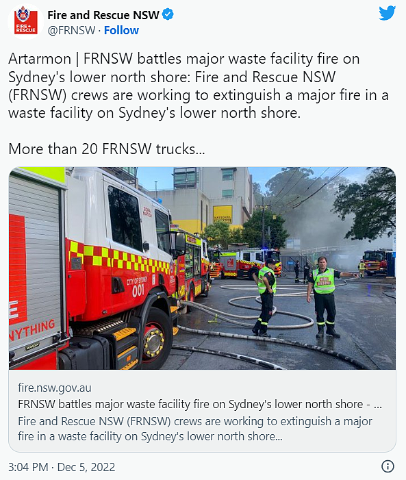 关好门窗！悉尼垃圾场发生大火，浓烟弥漫至整个城市（组图） - 6